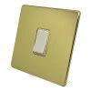 1 Gang 10 Amp 2 Way Light Switch : White Trim